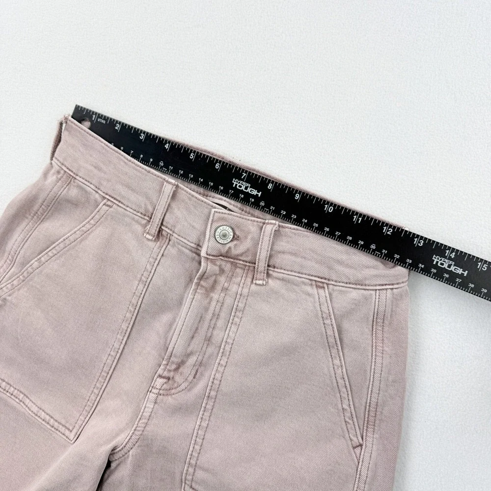 AMERICAN EAGLE Skater Jean Size 0 Wide Leg Utility Pocket Womens‎ Light Purple